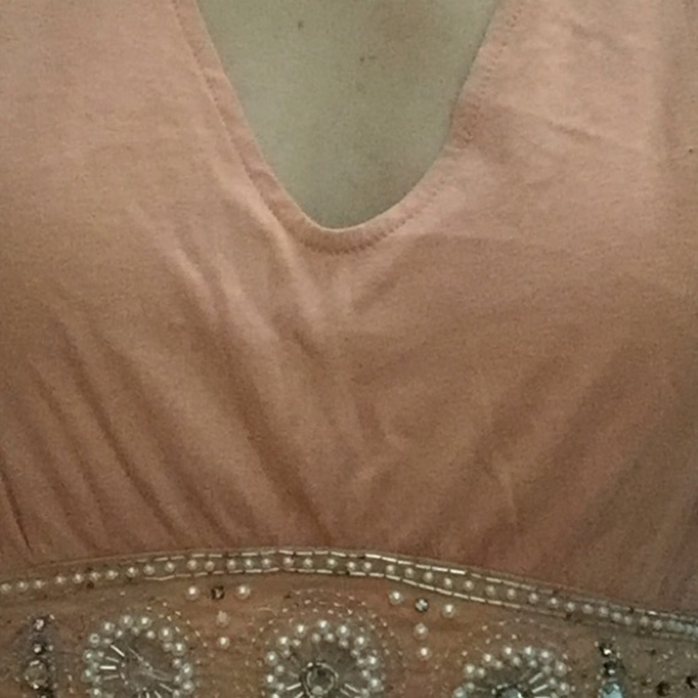 VTG Y2K Anthro Peplum Boho Top Beaded Sash - Picture 11 of 16